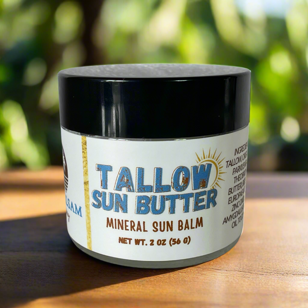 Whipped Tallow Sun Butter l Sunscreen with Non Nano Zinc | Organic Grass Fed Tallow Butter | Tallow Skincare