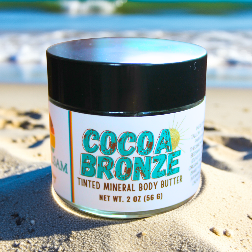 Cocoa Bronze Mineral Body Butter | Whipped Tallow Sunscreen l Organic Grass fed Tallow Butter | Nonnano Zinc l Tallow Skincare l