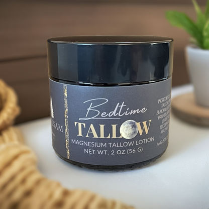 Magnesium Tallow Body Butter | Bedtime Tallow | Grass Fed Tallow Balm | Tallow Skincare