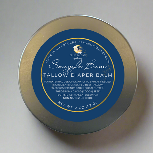Tallow Diaper Balm | Snuggle Bum | Grass Fed Tallow Balm | Tallow Skincare