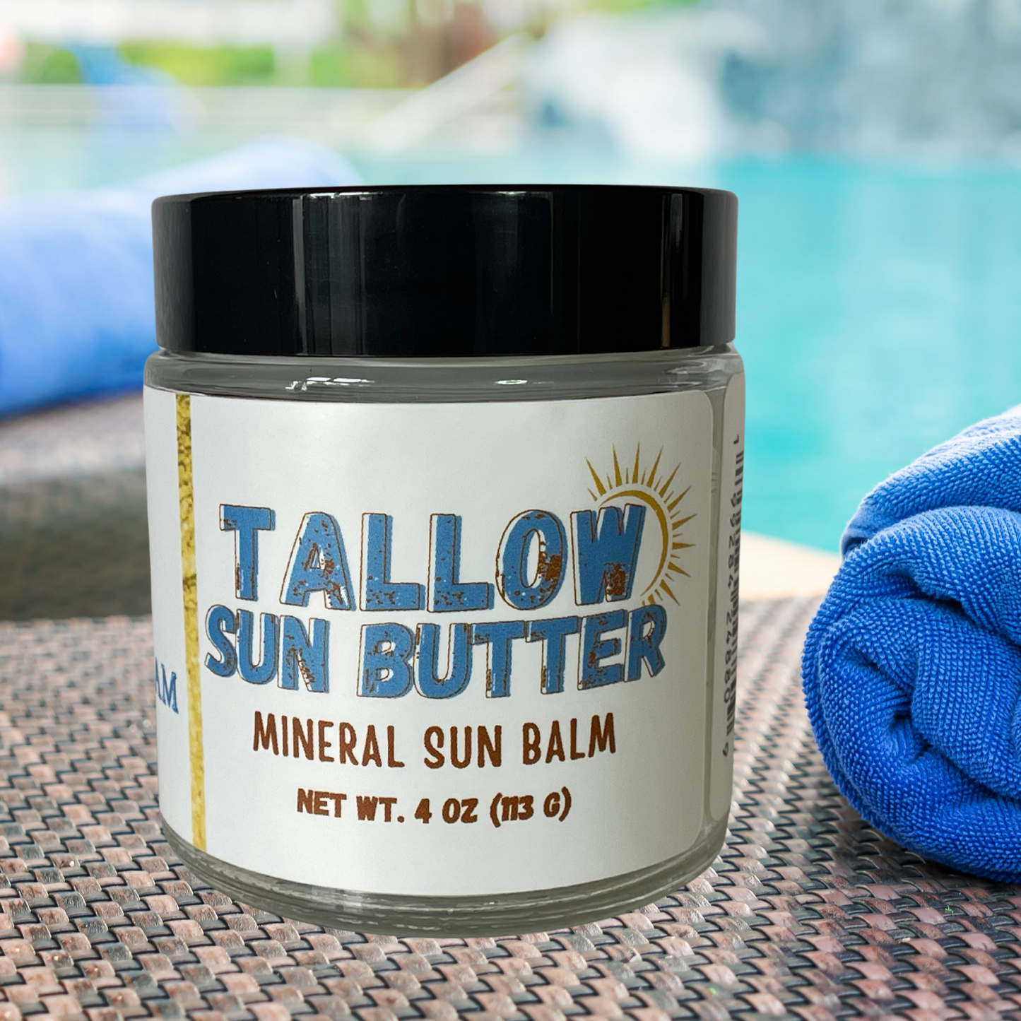 Whipped Tallow Sun Butter l Sunscreen with Non Nano Zinc | Organic Grass Fed Tallow Butter |  Tallow Skincare