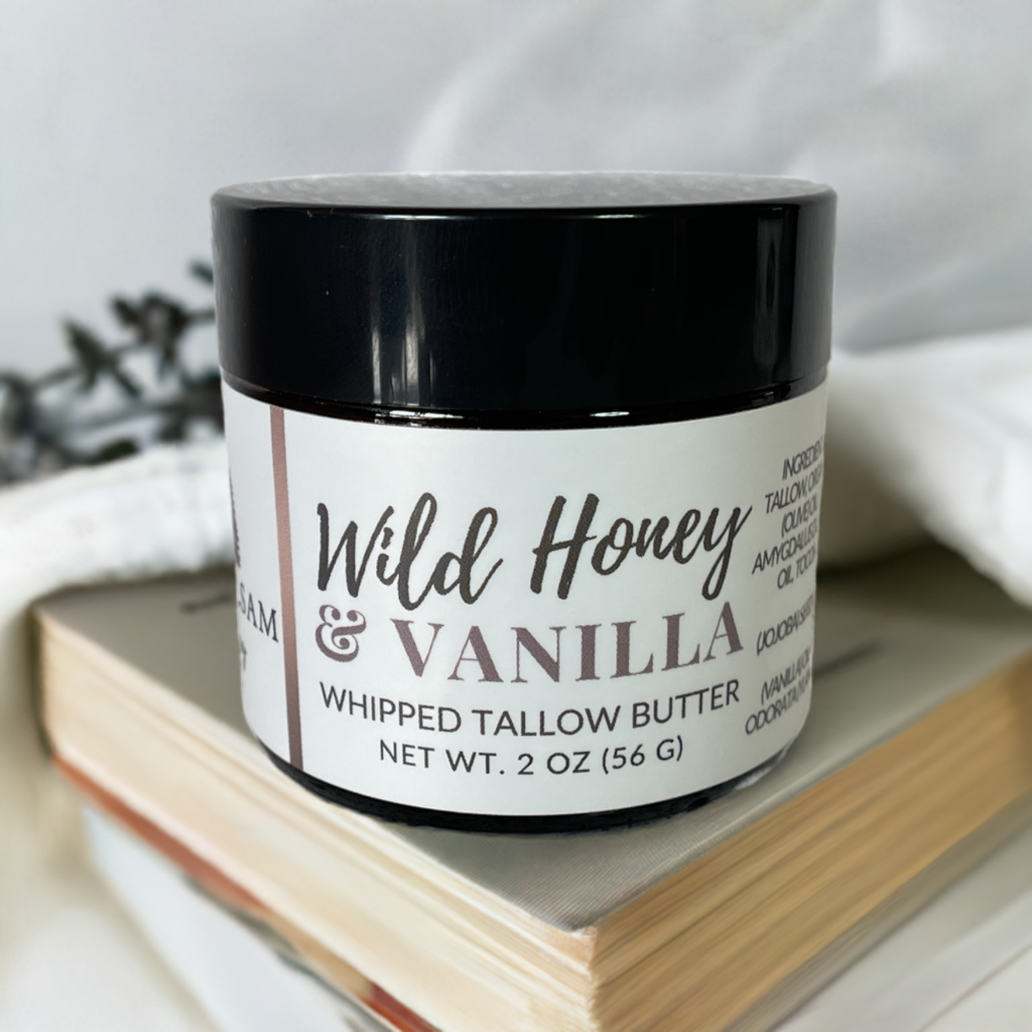 Whipped Tallow Body Butter | Wild Honey & Vanilla | Grass Fed Tallow Balm | Tallow Skincare