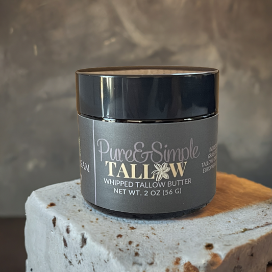 Whipped Tallow Body Butter l Pure & Simple | Grass Fed Tallow Balm l Tallow Skincare