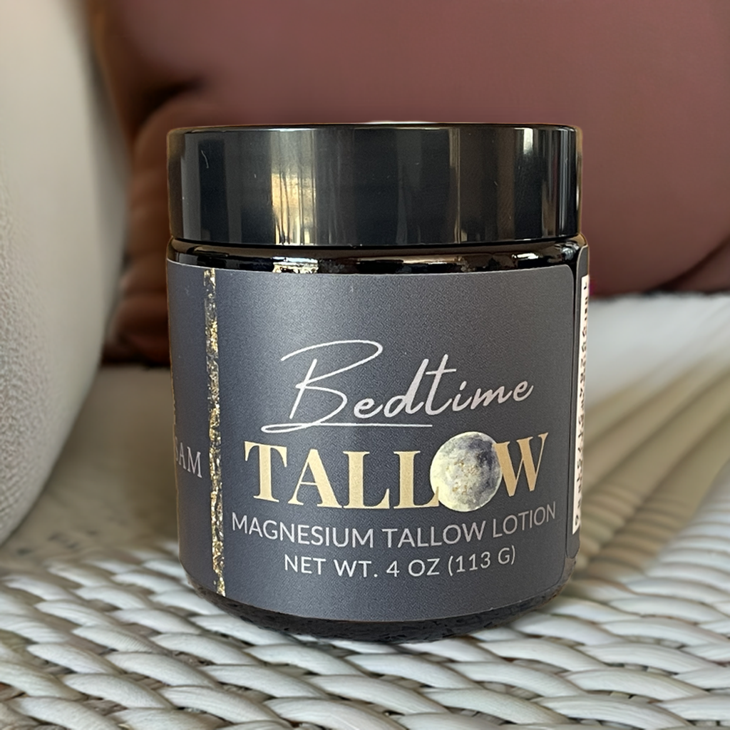 Magnesium Tallow Body Butter |  Bedtime Tallow | Organic Grass Fed Tallow Balm | Tallow Skincare