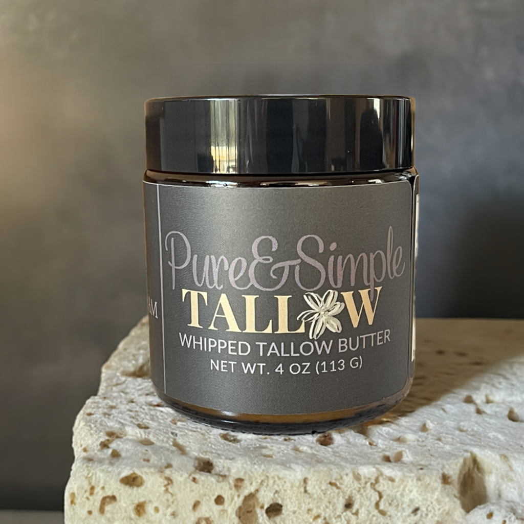 Whipped Tallow Body Butter l Pure & Simple | Grass Fed Tallow Balm l Tallow Skincare