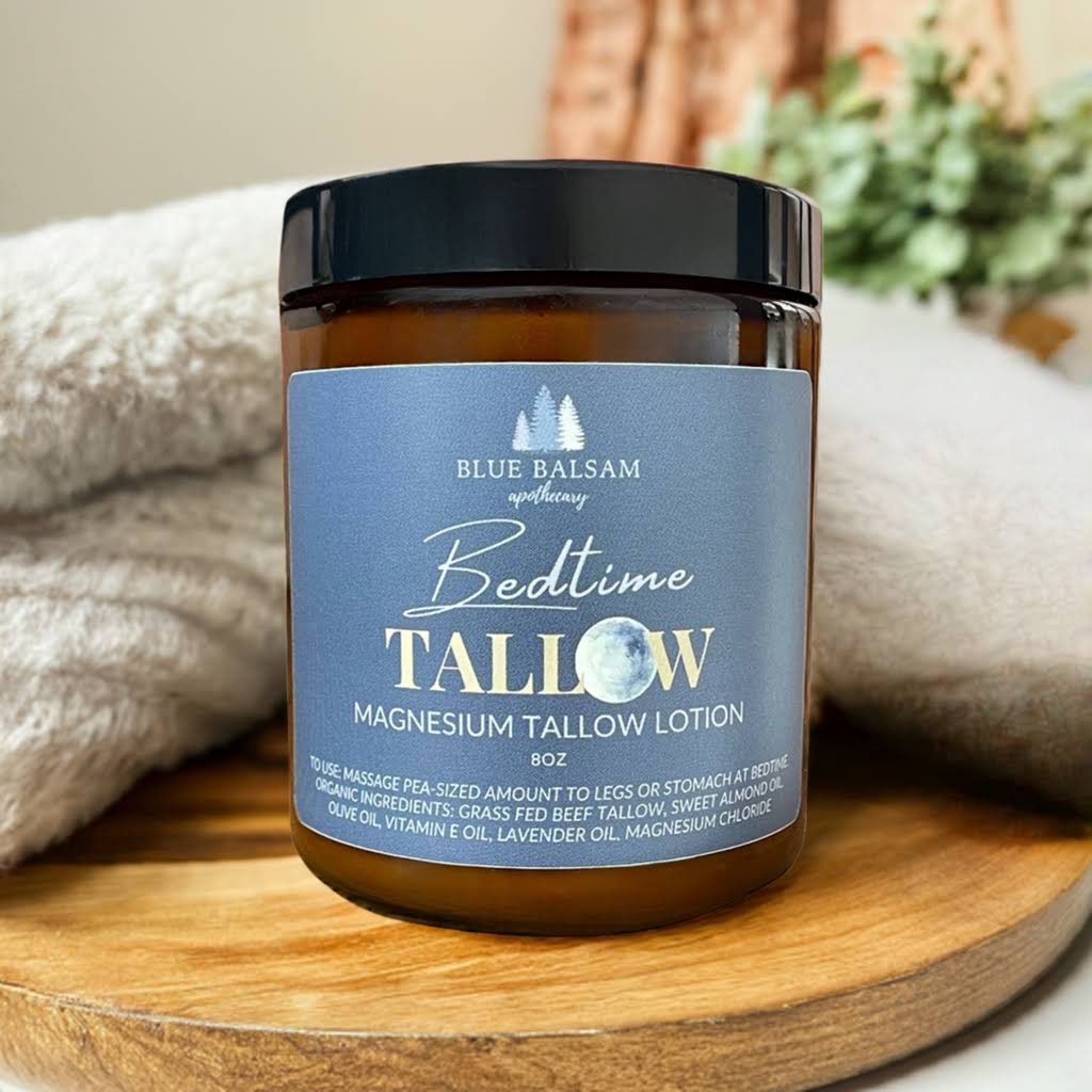 Magnesium Tallow Body Butter |  Bedtime Tallow | Organic Grass Fed Tallow Balm | Tallow Skincare